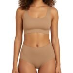 soft laser cut bra set nude beige women Pakistan