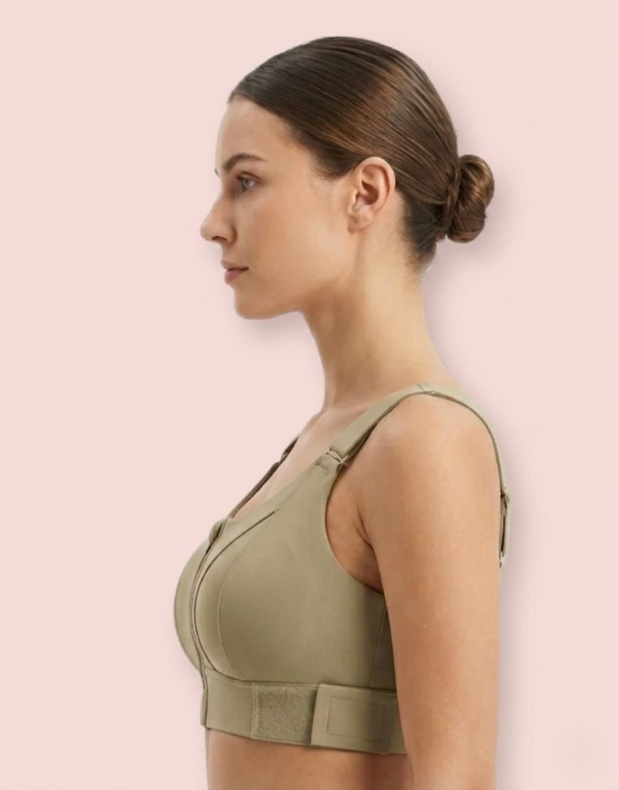 zip high-impact sports bra by LoftyComfort for women