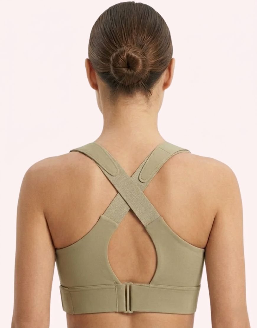 zip high-impact sports bra by LoftyComfort for women