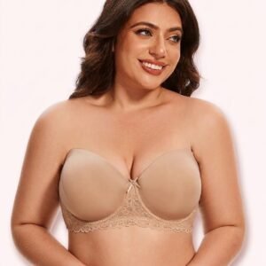 Curvy Lightly Padded Strapless Wired Bra