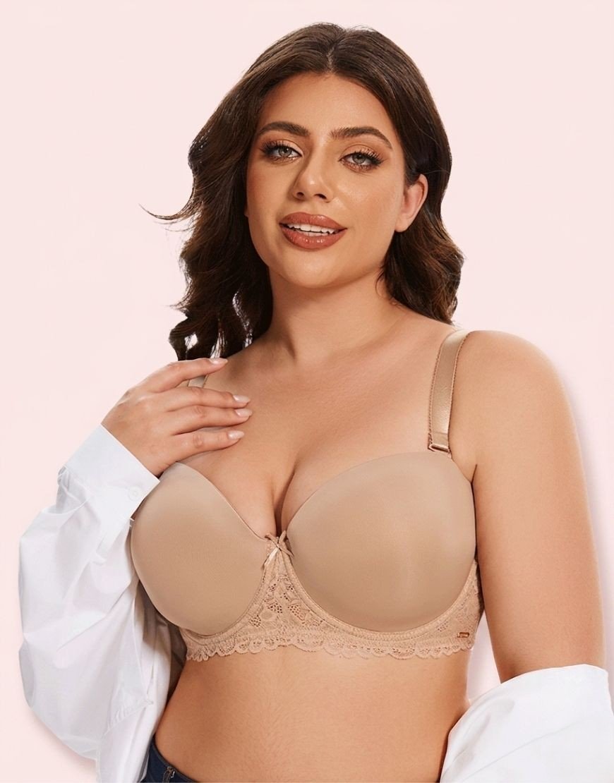 Curvy Lightly Padded Strapless Wired Bra | Supportive & Seamless