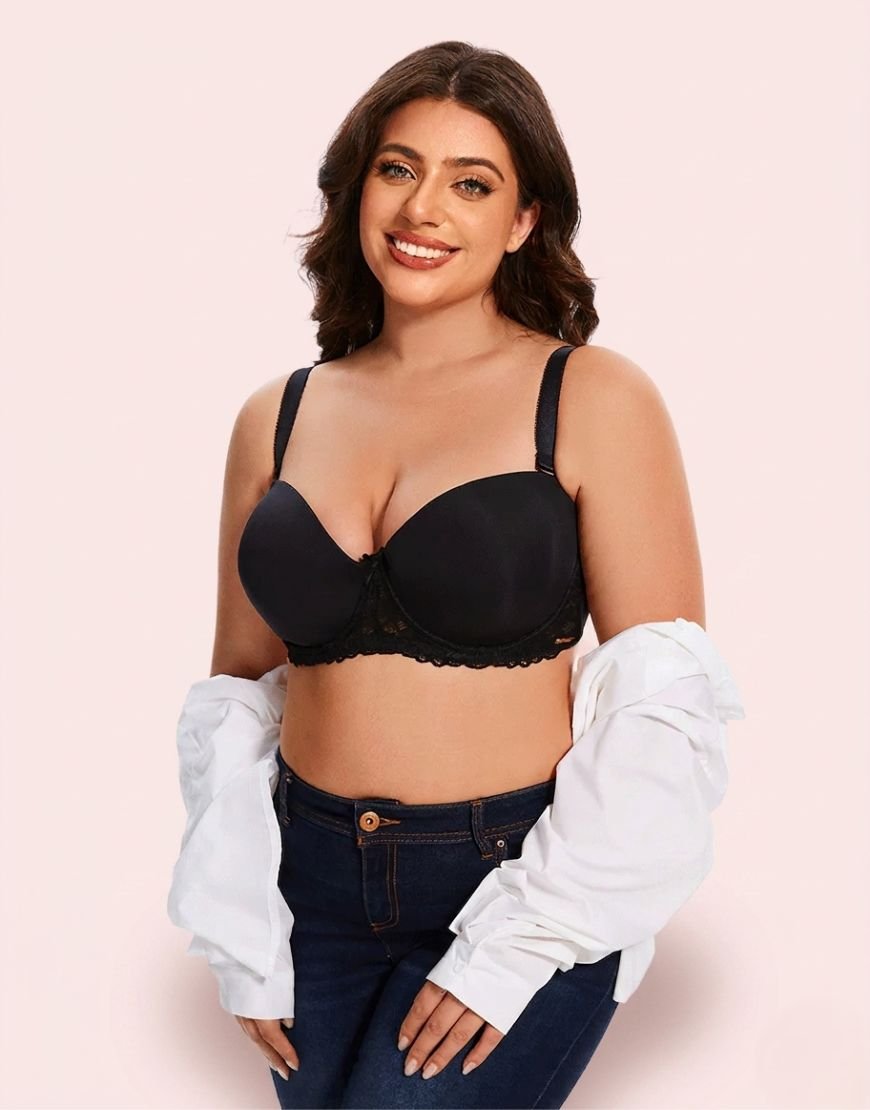 Curvy Lace Wired strapless Bra