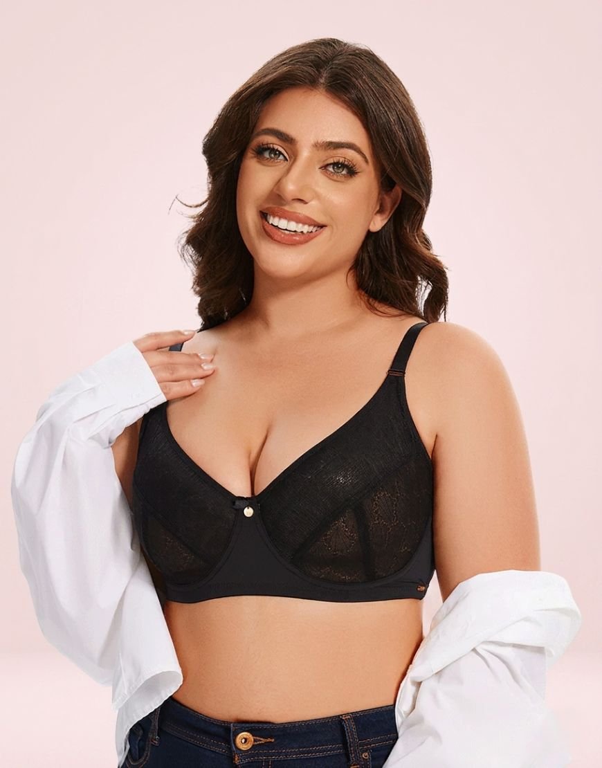LoftyComfort Curvy All Over Lace Cup Double Layered rank 1
