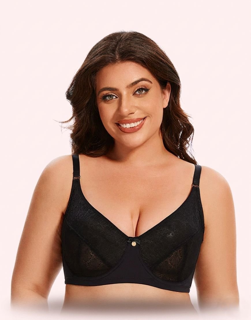 LoftyComfort Curvy All Over Lace Cup Double Layered