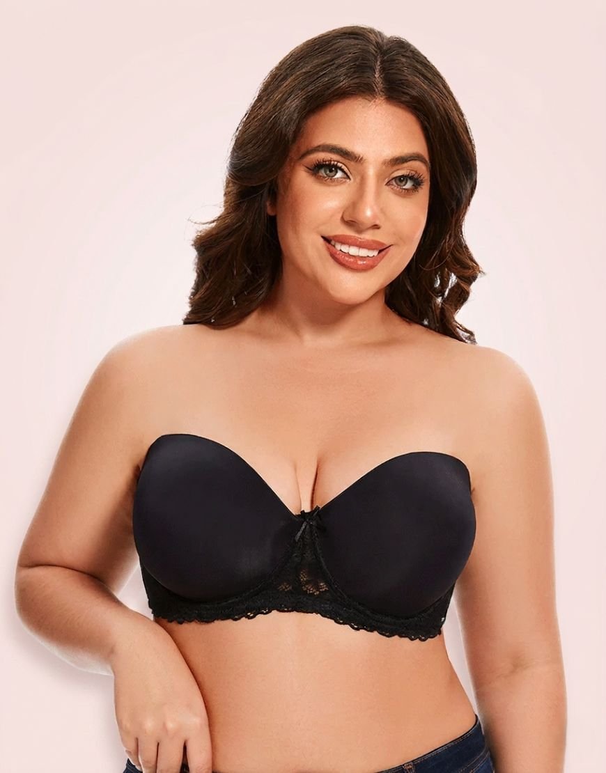 Curvy Lace Wired strapless Bra