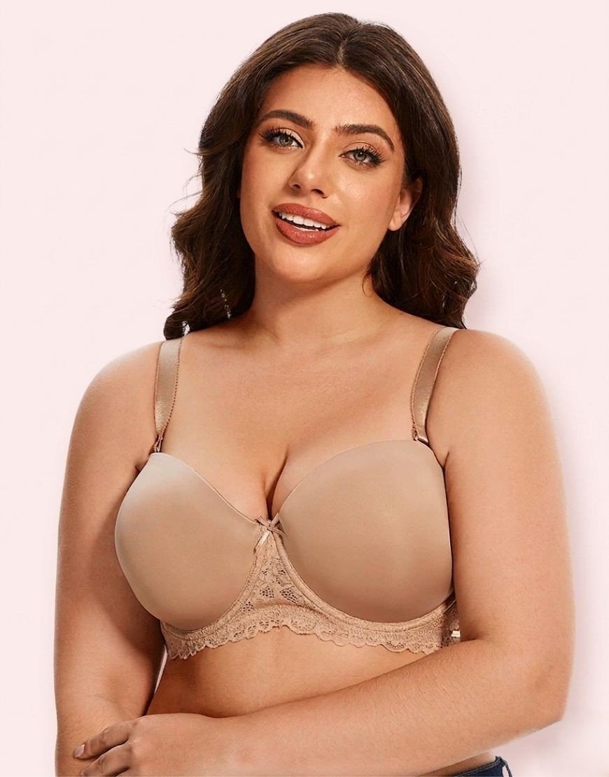 Curvy Lightly Padded Strapless Wired Bra | Supportive & Seamless