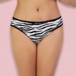 Zebra Print Comfortable Panty