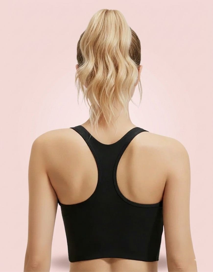 Black Cutout Sports Bra