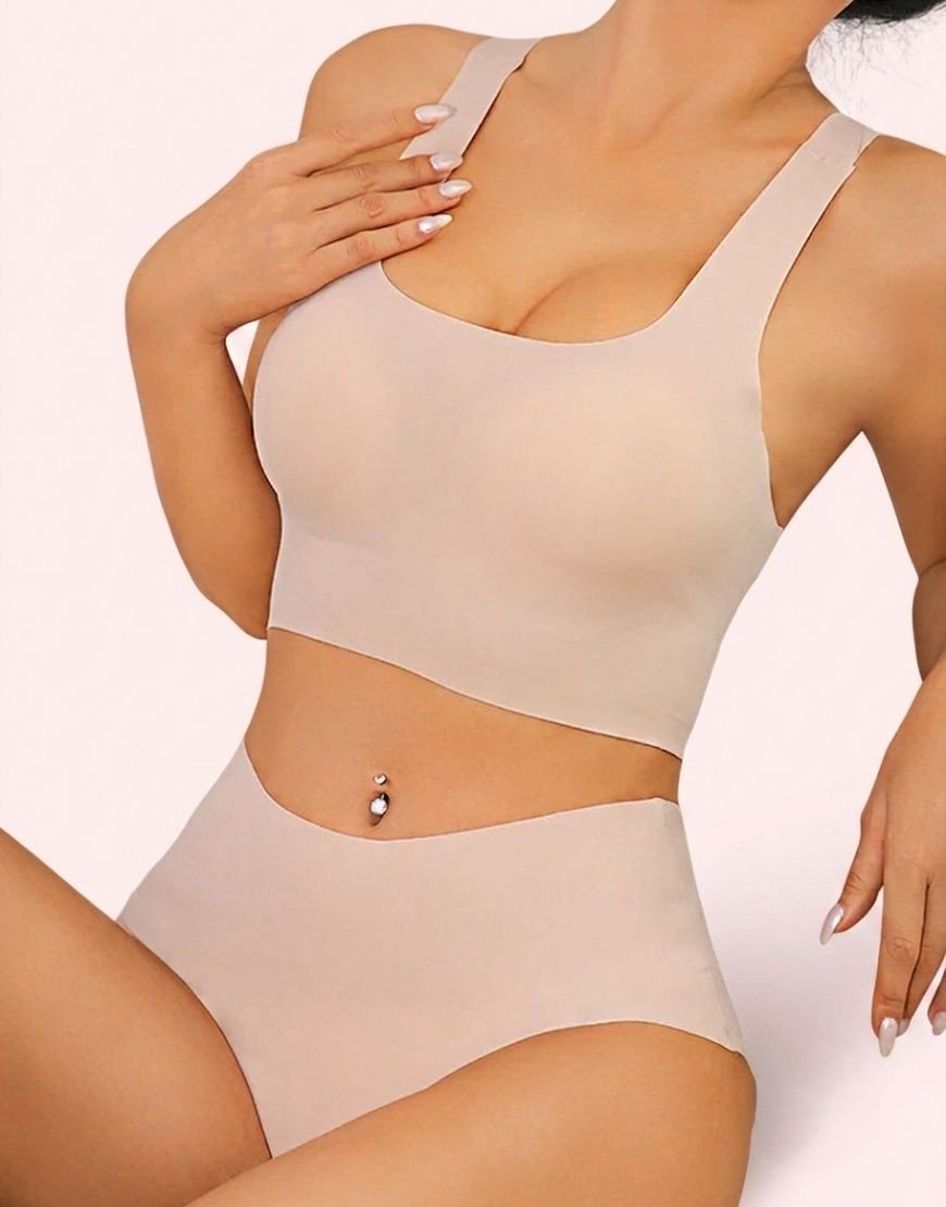 Seamless Skin Comfort Wire-Free Bra Set