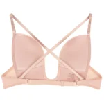 Deep Plunge Push-UP Strappy Back Wired Bra