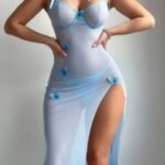 Butterfly Lace Sheer Nightgown