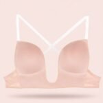 Deep Plunge Push-UP Strappy Back Wired Bra