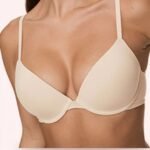 Deep Plung Lightly Padded Wired Cotton T-Shirt Bra