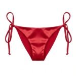 Red Satin Lace Babydoll Lingerie Set