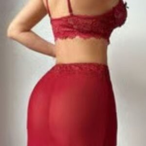 Red Lace Lingerie Set
