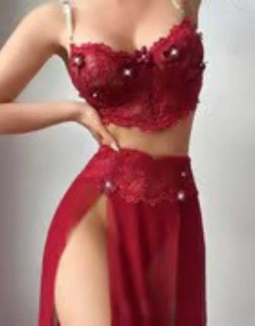 Red Lace Lingerie Set