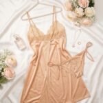 Satin Lace Lingerie Set