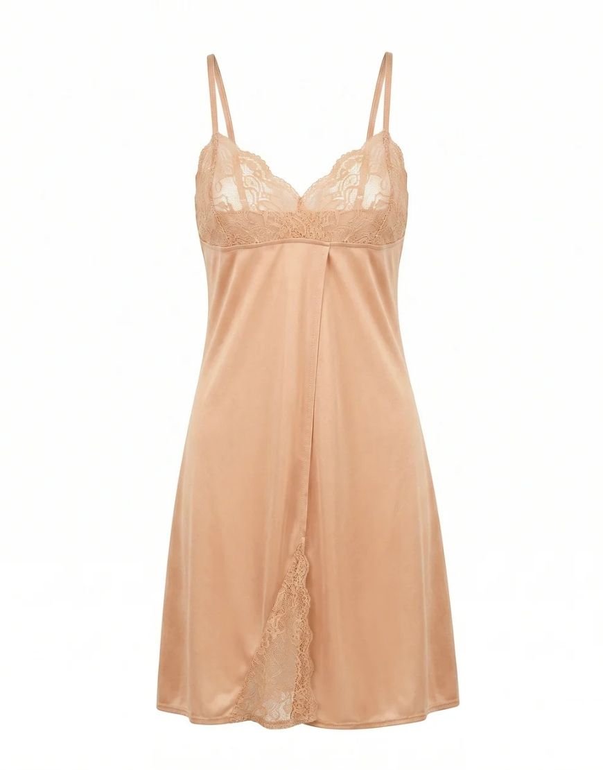 Satin Lace Lingerie Set
