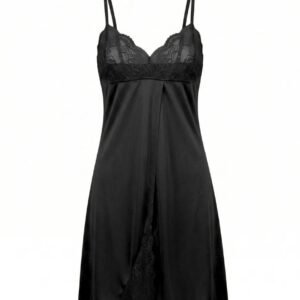 Satin Lace Lingerie Set