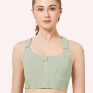 Front Zipper Sports Bra