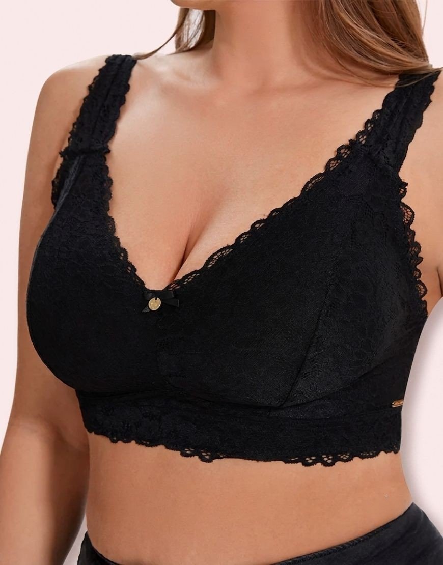 Curvy Double Layered Minimizer Lace Bra