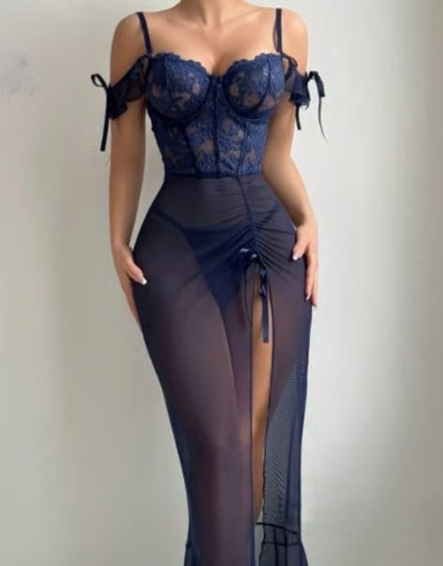 Elegant Lace Corset Lingerie Set