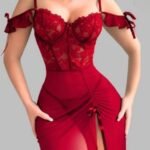 Elegant Lace Corset Lingerie Set