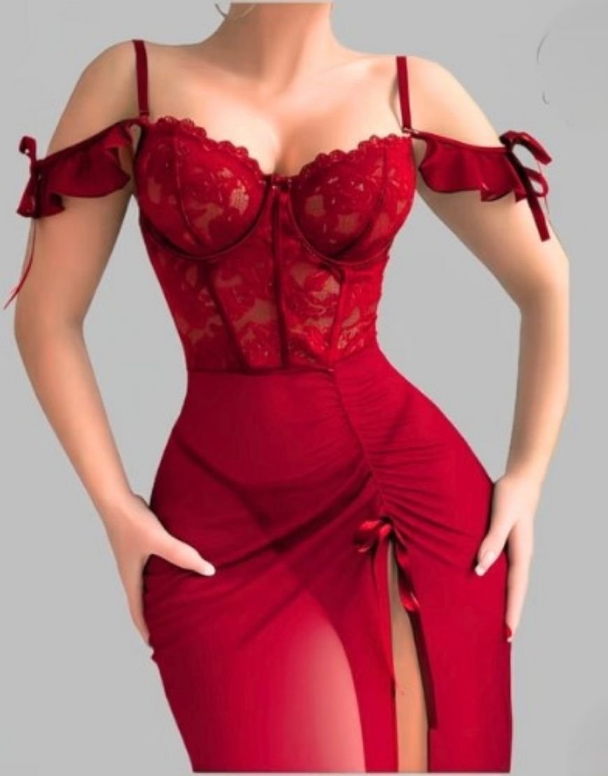 Elegant Lace Corset Lingerie Set