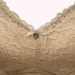 Curvy Double Layered Minimizer Lace Bra-BEIGE