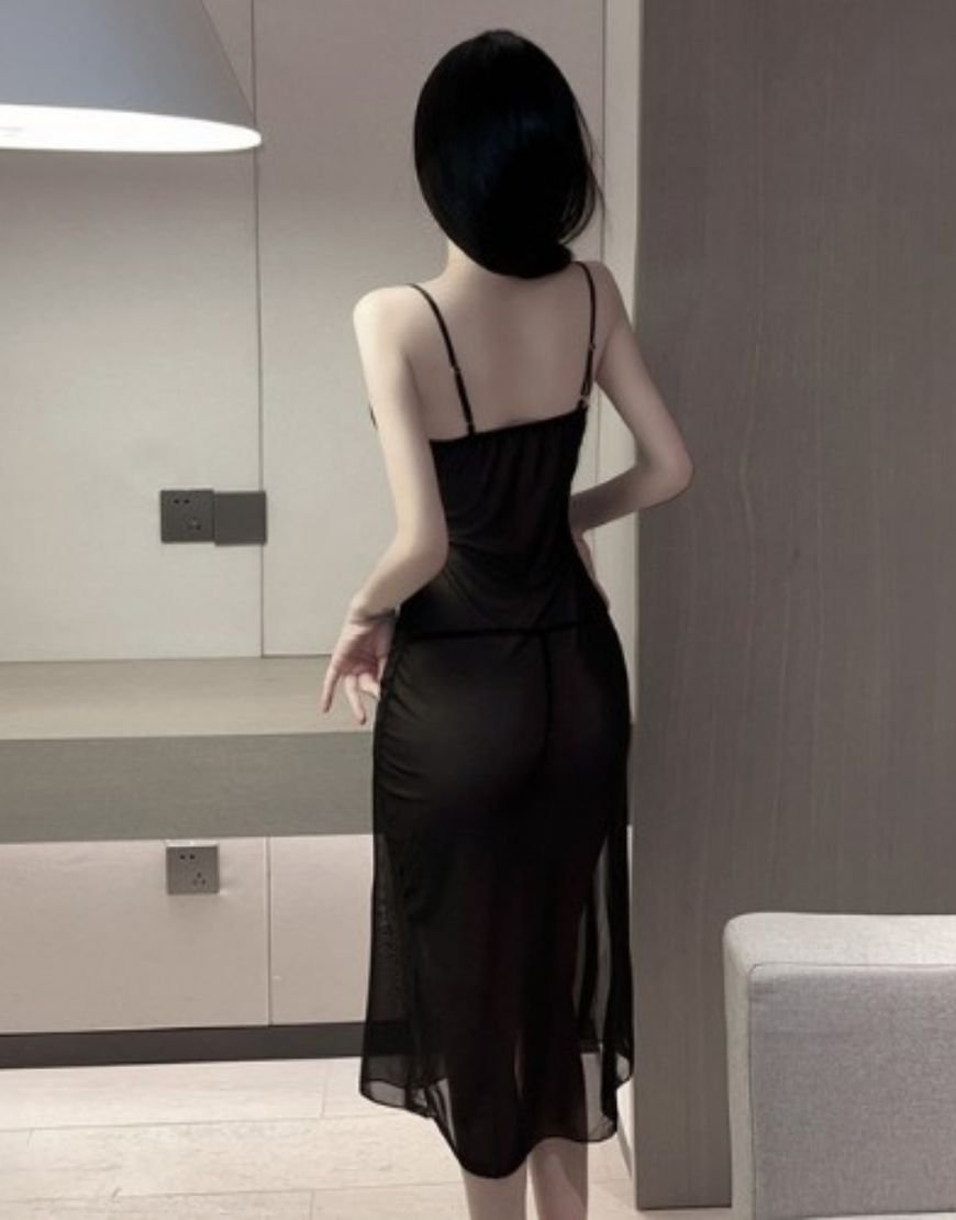 Elegant Mesh Nightwear Dress