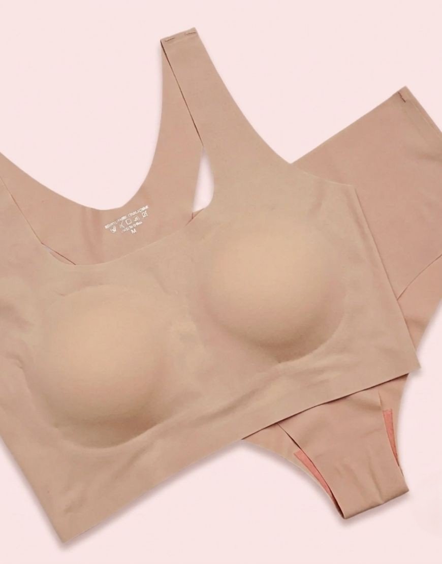 Seamless Skin Comfort Wire-Free Bra Set