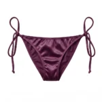 Purple Satin Lace Babydoll Lingerie Set
