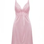 Satin Lace Babydoll Lingerie Set